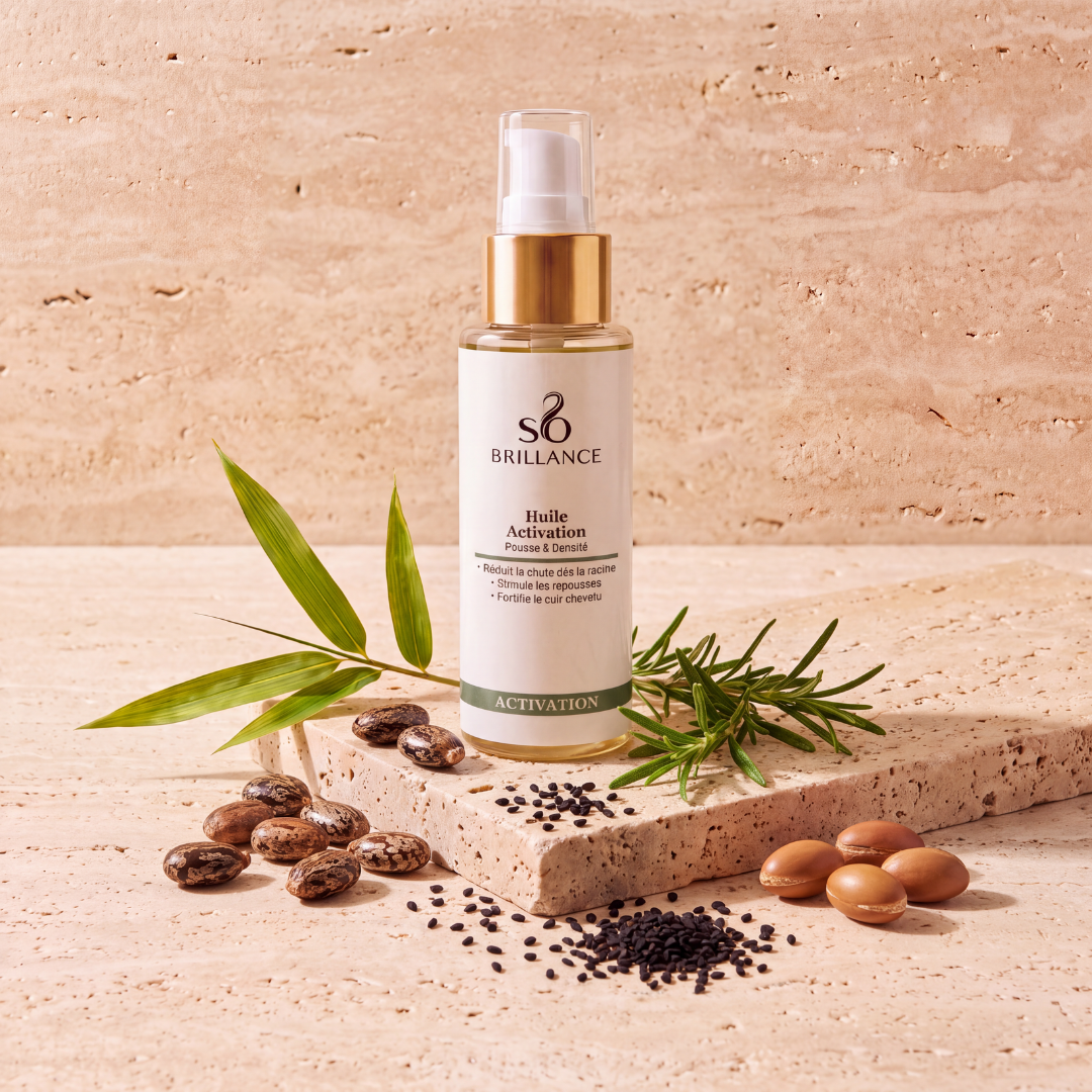 Huile d'activation pour cheveux